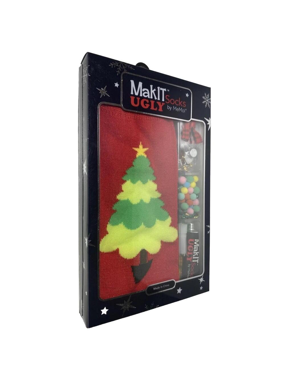 Christmas Make It Ugly Socks Holiday Fun Festive New